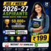 50,000+ JEE & NEET MCQs 2026–27 | Chapterwise Questions, Answers & Solutions